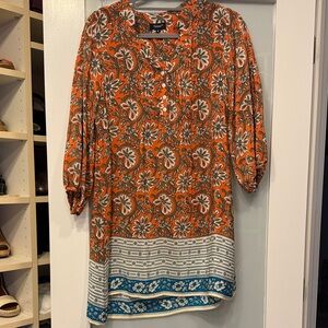 Tolani bohemian Floral Mini Dress S silk